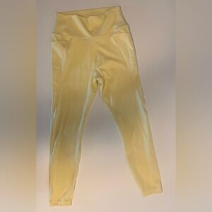 Soft Yellow High-Waist Leggings